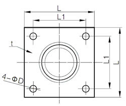 ANSI B16.5 Square Flanges Dimensions ANSI B16.5 Square Flanges Dimensions